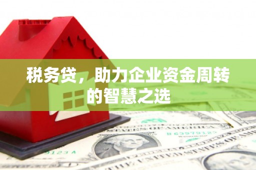 松滋税务贷，助力企业资金周转的智慧之选