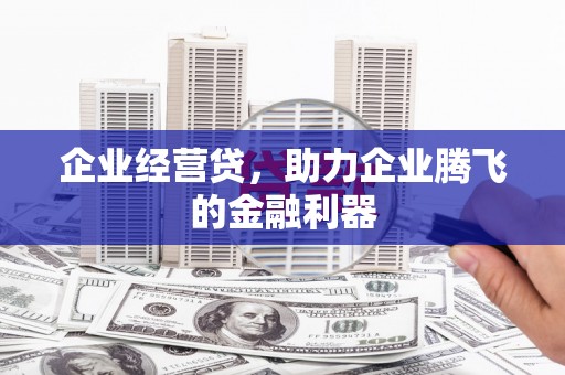 松滋企业经营贷，助力企业腾飞的金融利器