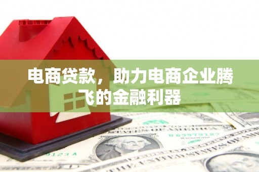 松滋电商贷款，助力电商企业腾飞的金融利器