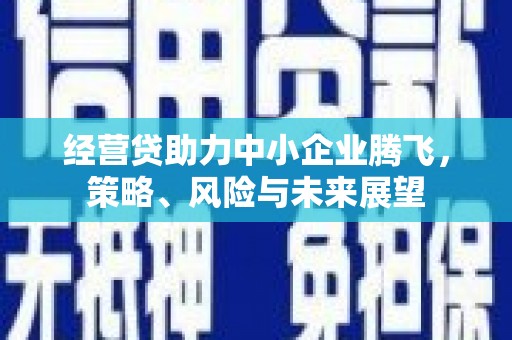 松滋经营贷助力中小企业腾飞，策略、风险与未来展望
