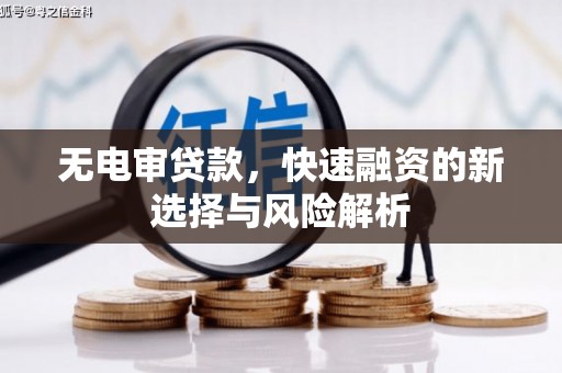 松滋无电审贷款，快速融资的新选择与风险解析