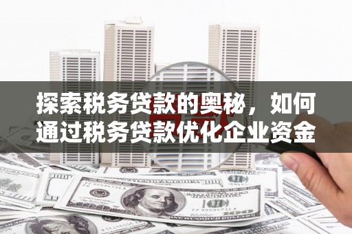 松滋探索税务贷款的奥秘，如何通过税务贷款优化企业资金流