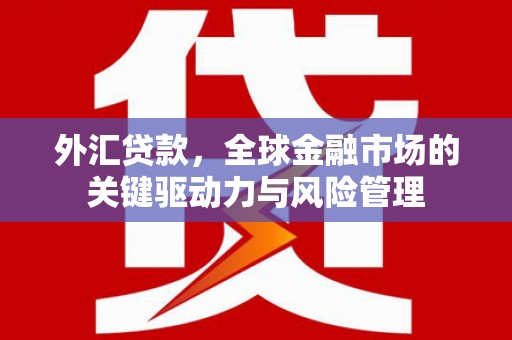松滋外汇贷款，全球金融市场的关键驱动力与风险管理