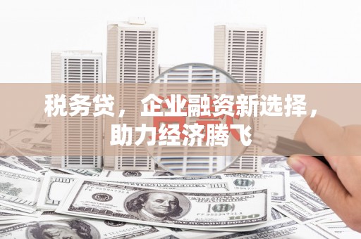 松滋税务贷，企业融资新选择，助力经济腾飞