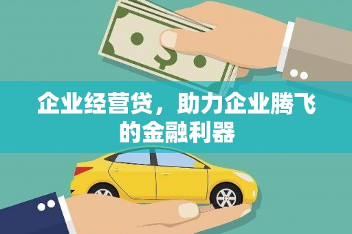 松滋企业经营贷，助力企业腾飞的金融利器