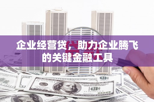 松滋企业经营贷，助力企业腾飞的关键金融工具