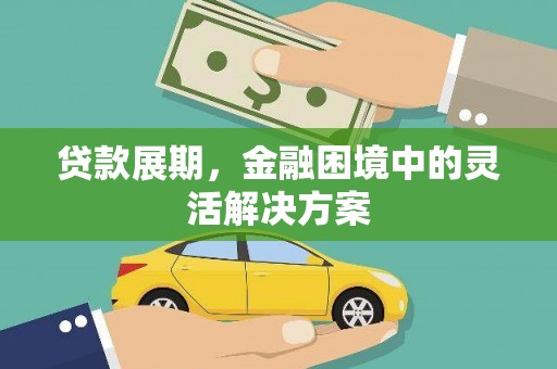 松滋贷款展期，金融困境中的灵活解决方案