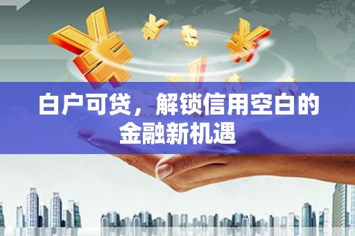 松滋白户可贷，解锁信用空白的金融新机遇