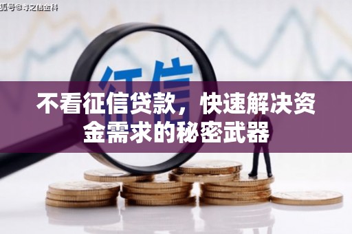 松滋不看征信贷款，快速解决资金需求的秘密武器