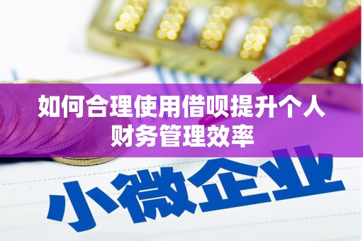 松滋如何合理使用借呗提升个人财务管理效率