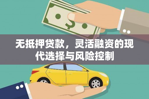 松滋无抵押贷款，灵活融资的现代选择与风险控制