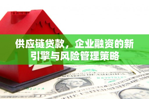 松滋供应链贷款，企业融资的新引擎与风险管理策略