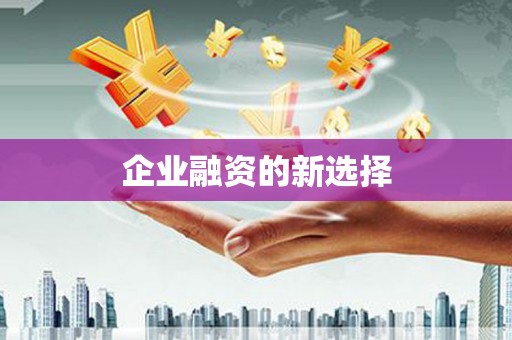 松滋企业融资的新选择