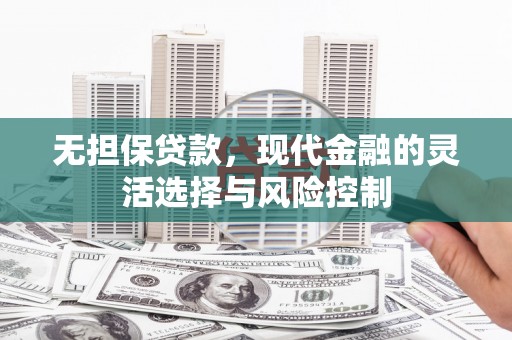 松滋无担保贷款，现代金融的灵活选择与风险控制