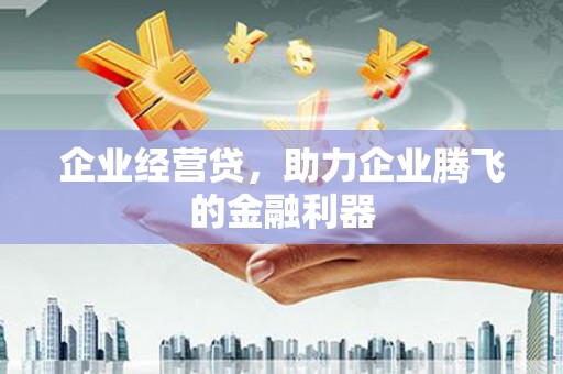 松滋企业经营贷，助力企业腾飞的金融利器