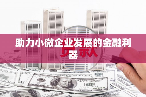 松滋助力小微企业发展的金融利器