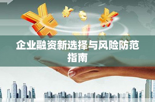 松滋企业融资新选择与风险防范指南
